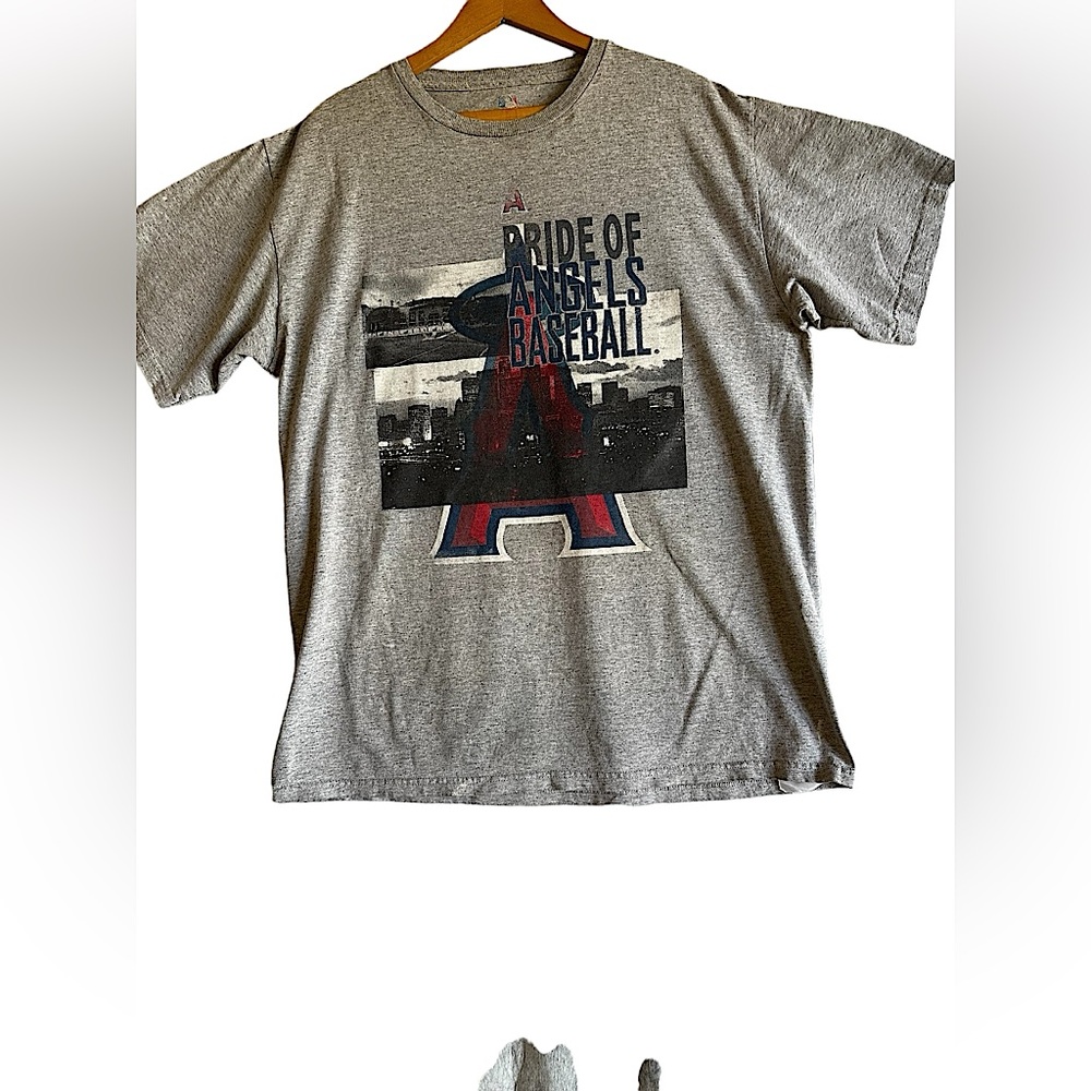 MLB PRIDE OF ANGELS BASEBALL GRAPHIC T-SHIRT SZ L
